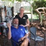 Kim and her husband at Wyandra